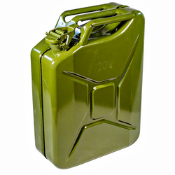 Канистра стальная зеленая 20 литров для ГСМ